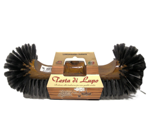 Scopa Testa di Lupo setole nere 57 mm. senza manico