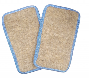 Pattine di stoffa gomma piuma cm 17x26