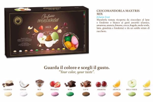 Confetti Maxtris CIOCCOMANDORLA MIX COLORATI 1 KG.