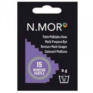 N.MOR Tinte per Tessuti Cialdina Colorante Multiuso - 15 WINDSOR PURPLE