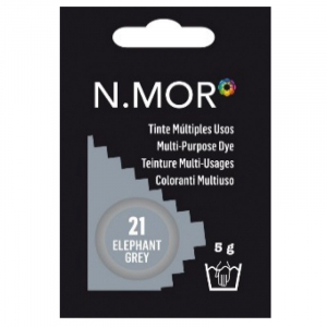 N.MOR Tinte per Tessuti Cialdina Colorante Multiuso - 21 ELEPHANT GREY