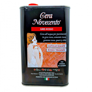 Cera Novecento Liquida Per Gres ROSSO Tingente 1 lt autolucidante