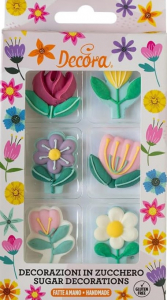 Decora decori di zucchero E' PRIMAVERA 6 pz.