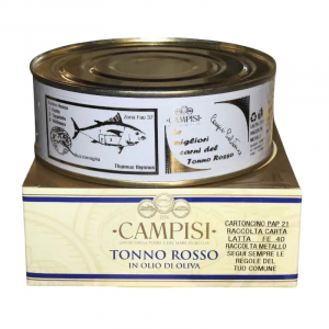 Campisi TONNO ROSSO IN LATTA IN OLIO DI OLIVA 500 g.