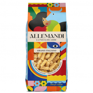 Allemandi 500 g. Fusilli di semola di grano duro italiano sacchetto