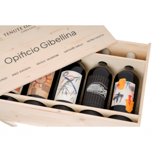 Tenue Orestiadi Scatola Legno 5 Bottiglie x 75 cl. OPIFICIO GIBELLINA