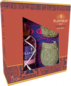 Planteray Rum Gran Anejo 70 cl. 72 Col.  Confezione Regalo con 2 Tiki Mug