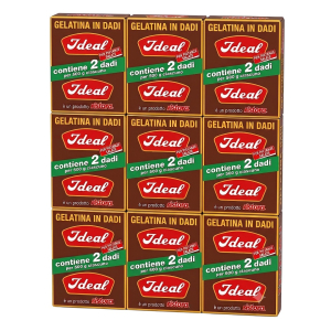 Gelatina Ideal multipack da 9 confezioni da due dadi da ciascuno (18x25 g.)