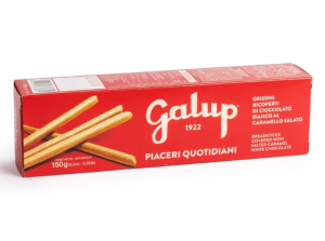 Galup Grissini Ricoperti di Cioccolato Bianco al Caramello Salato 150 g.