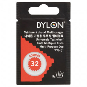 Dylon Tinte per Tessuti Cialdina Multi Purpose Dye - 32 SCARLET